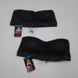 Maidenform 40974 Dream Bandeau Bra Bundle of Two Size 36